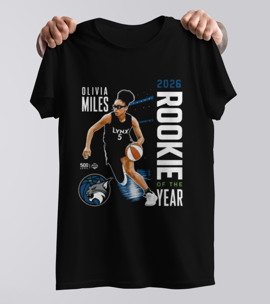 Olivia Miles Lynx 2026 Rookie Of The Year Basketball Legend T-Shirt