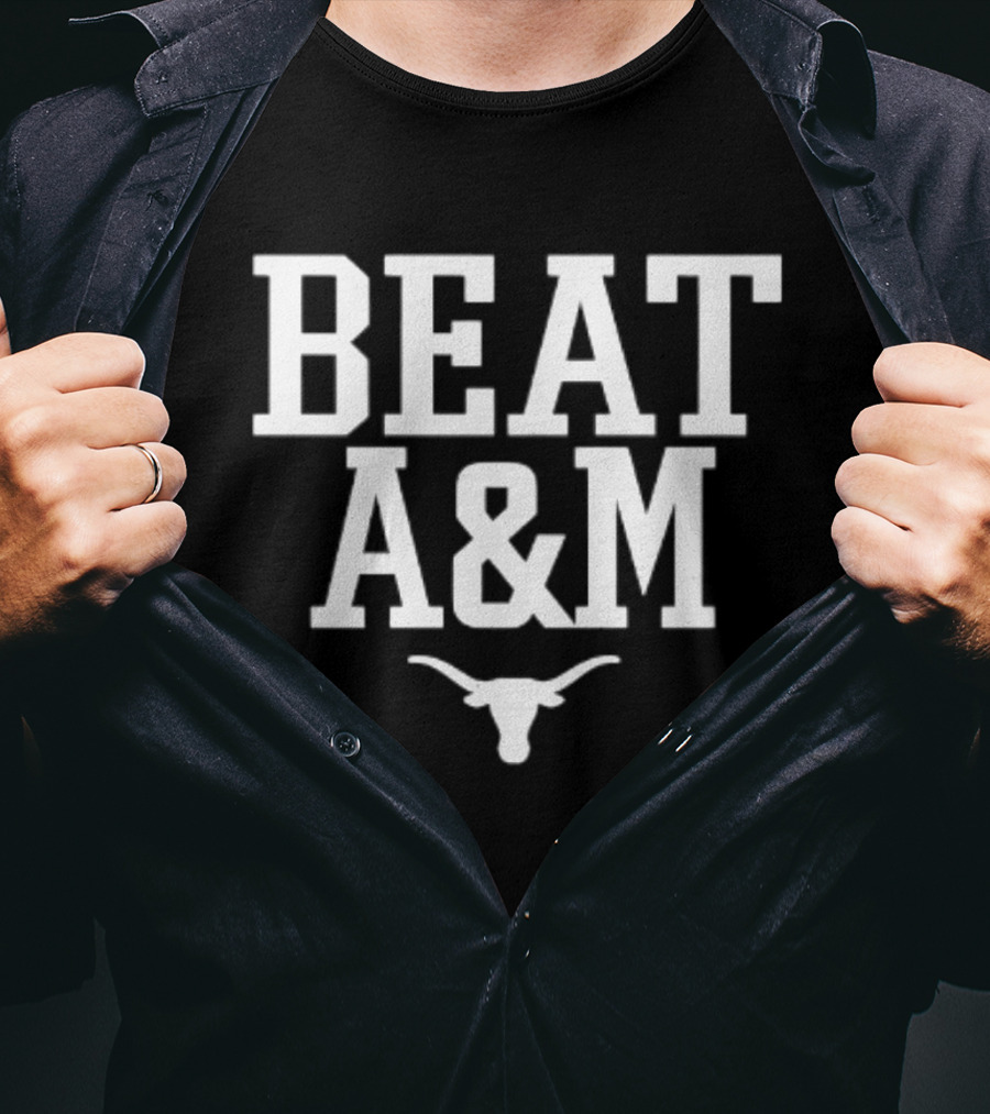 Beat A&M Texas Longhorns Football NCAA 2026 Victory T-Shirt
