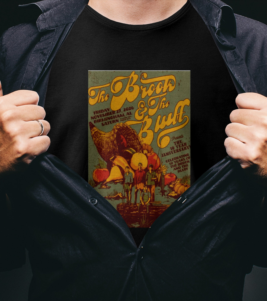 The Brook The Bluff Birmingham AL November 27 2026 Saturn 10 Year Jamiversary Celebrating 10 Years T-Shirt