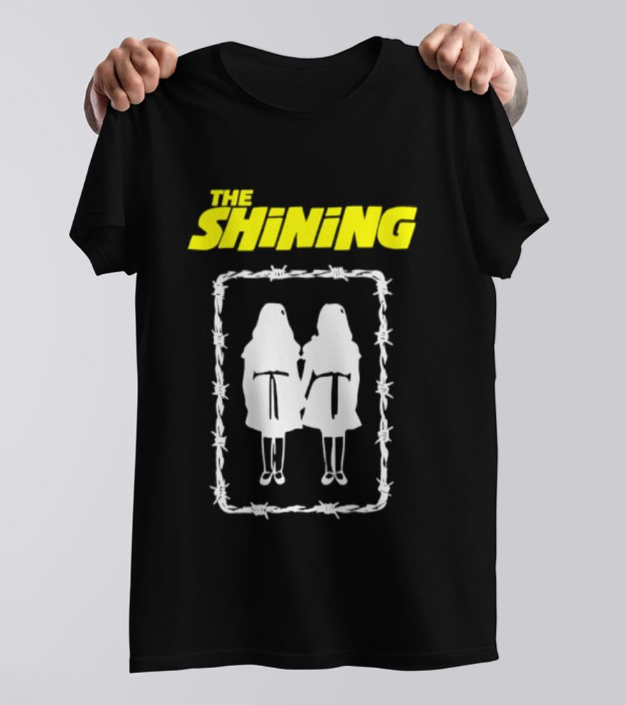 The Shining Grady Twins Barbed Wire Horror Movie Iconic Scene T-Shirt