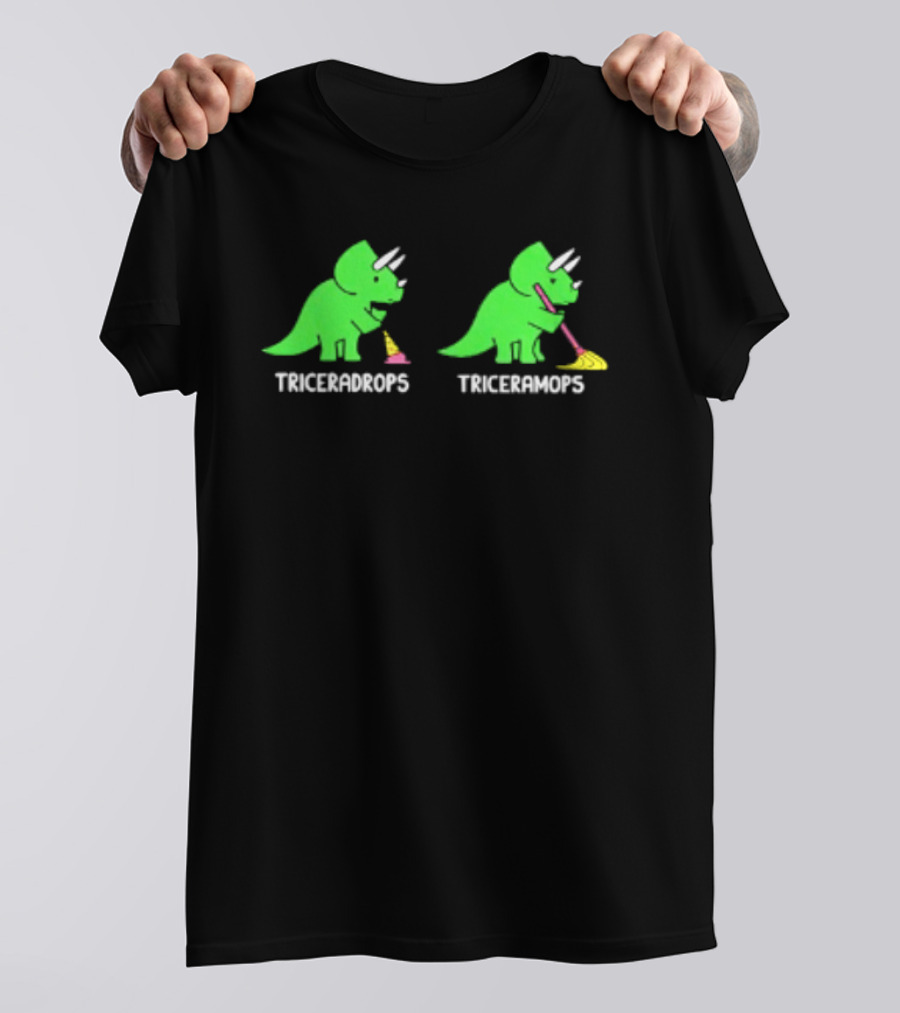 Triceradrops And Triceramops Dinosaur Ice Cream Fun T-Shirt