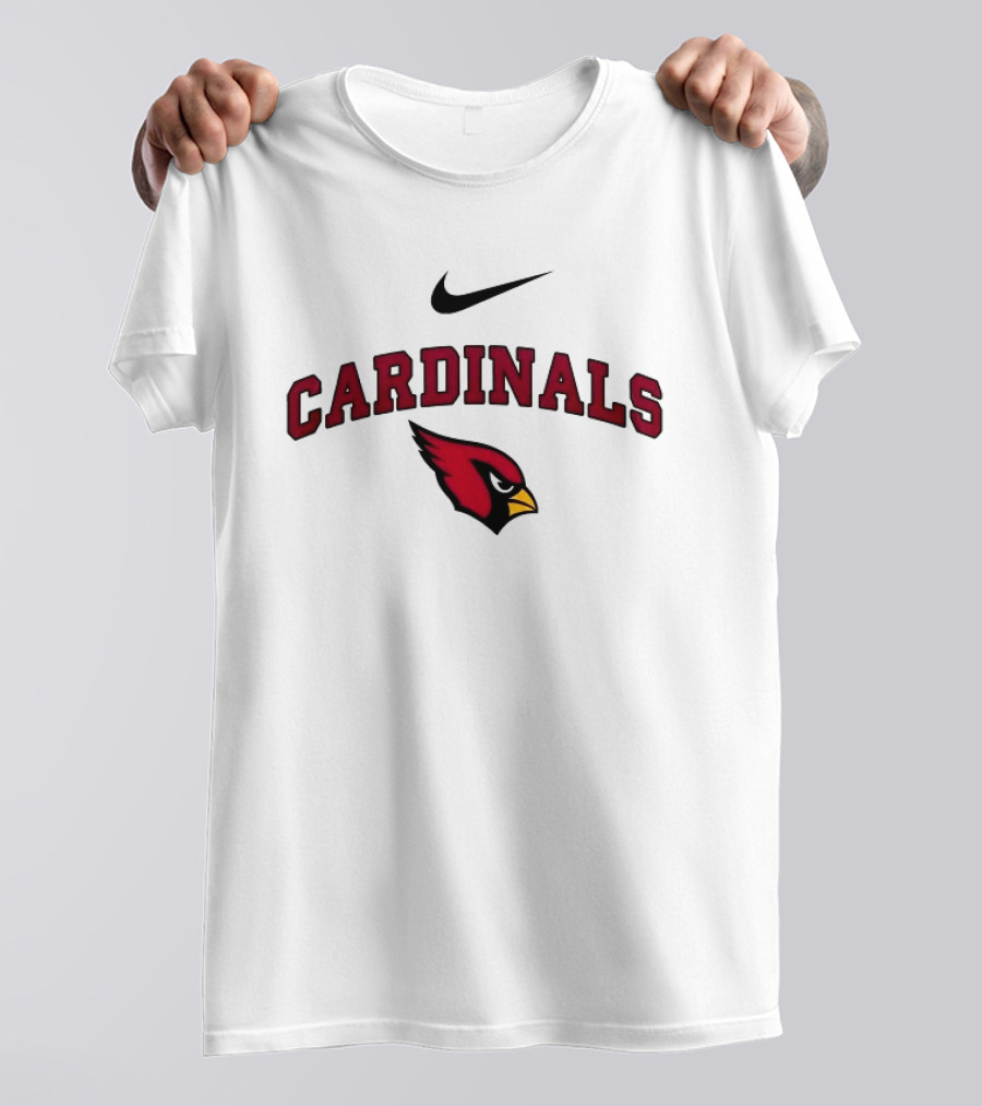 Arizona Cardinals Nike Logo Cardinals Red Bird T-Shirt