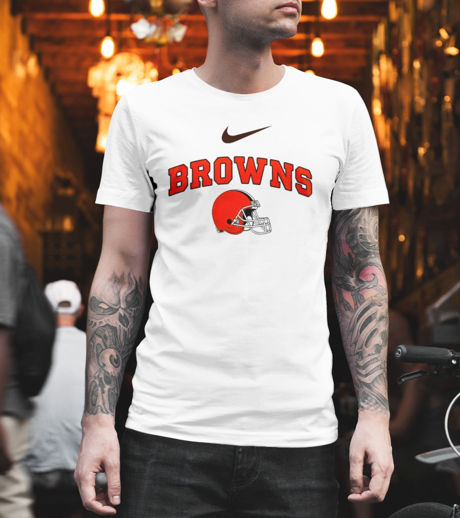 Cleveland Browns Nike Helmet Browns Make Washington Grateful Again Game Day T-Shirt