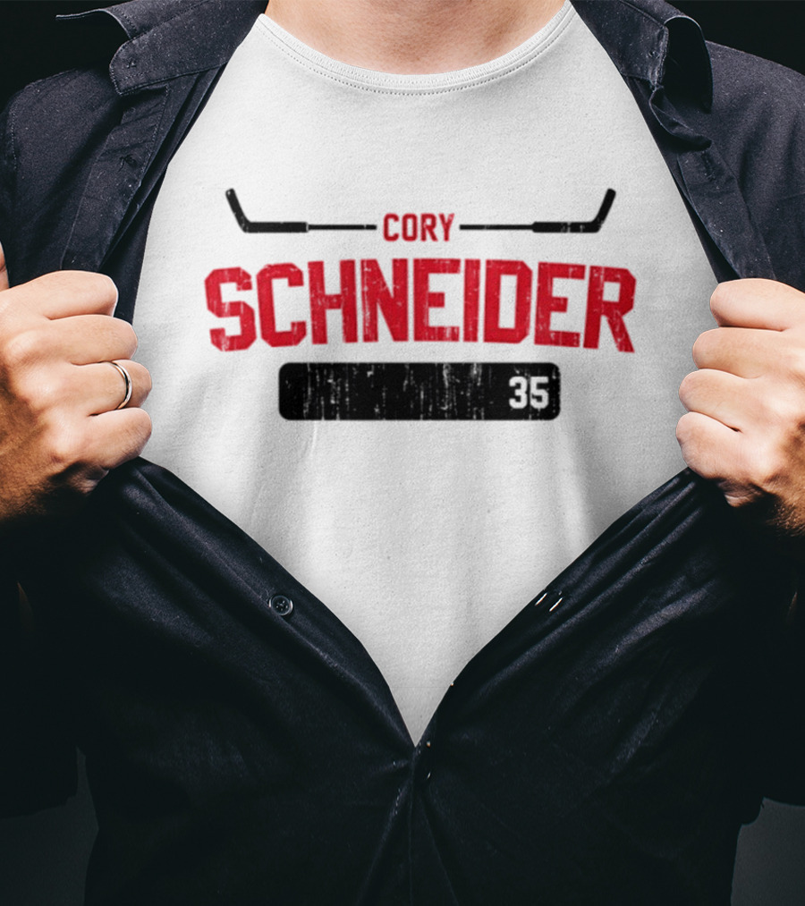Cory Schneider New Jersey Devils Hockey Number 35 T-Shirt