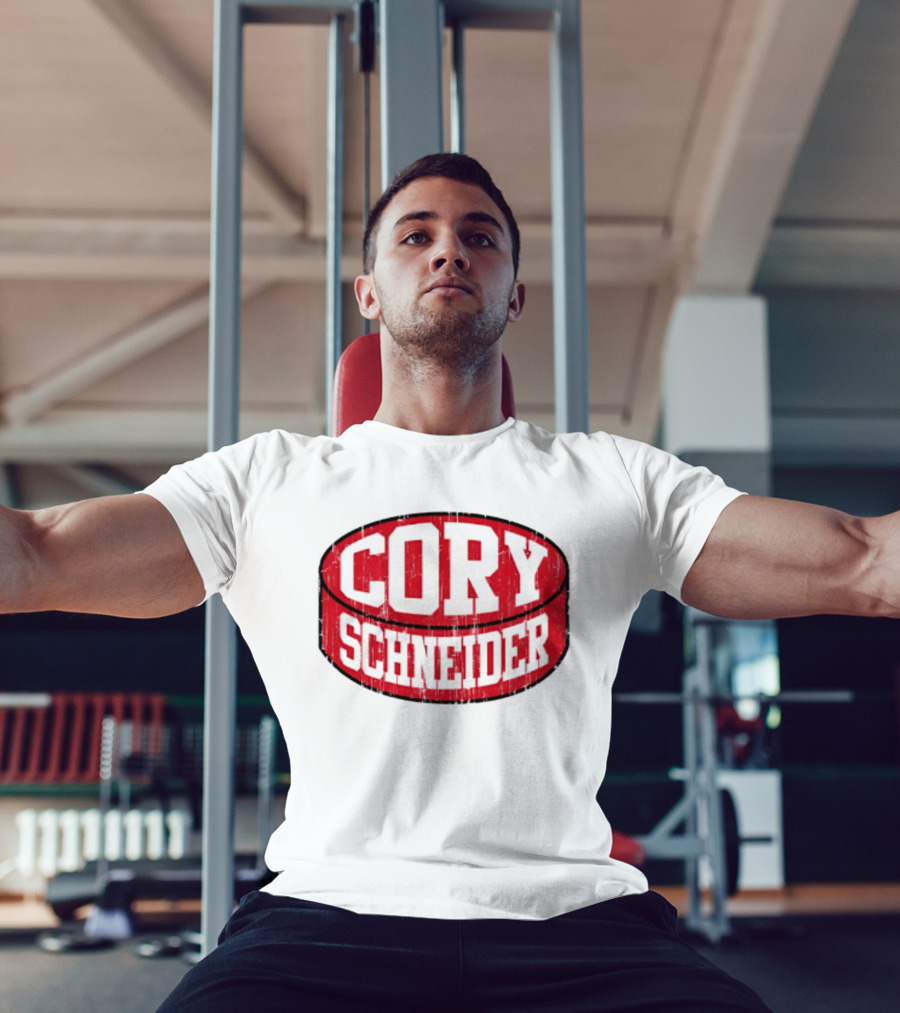 Cory Schneider New Jersey Devils Puck Red T-Shirt