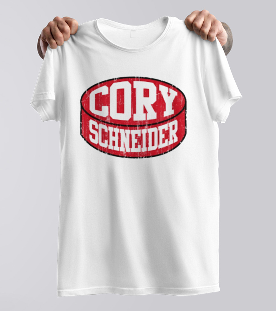 Cory Schneider New Jersey Devils Puck Red T-Shirt