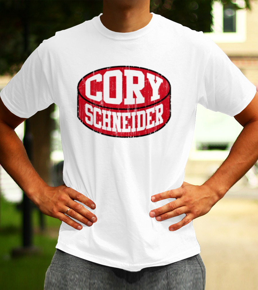 Cory Schneider New Jersey Devils Puck Red T-Shirt