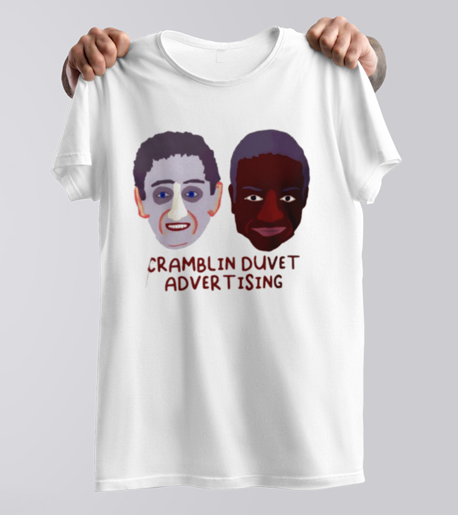 Cramblin Duvet Advertising Comedy TV Show Faces T-Shirt