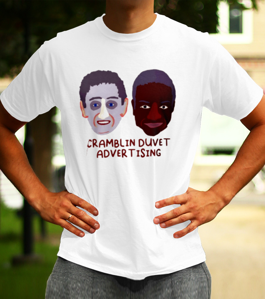 Cramblin Duvet Advertising Comedy TV Show Faces T-Shirt