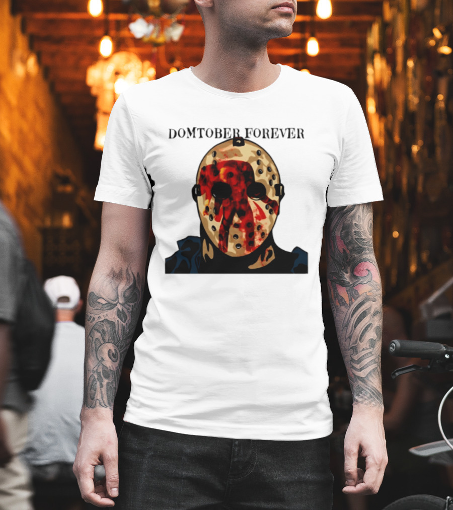 Domtober Forever Jason Voorhees Halloween Mask T-Shirt