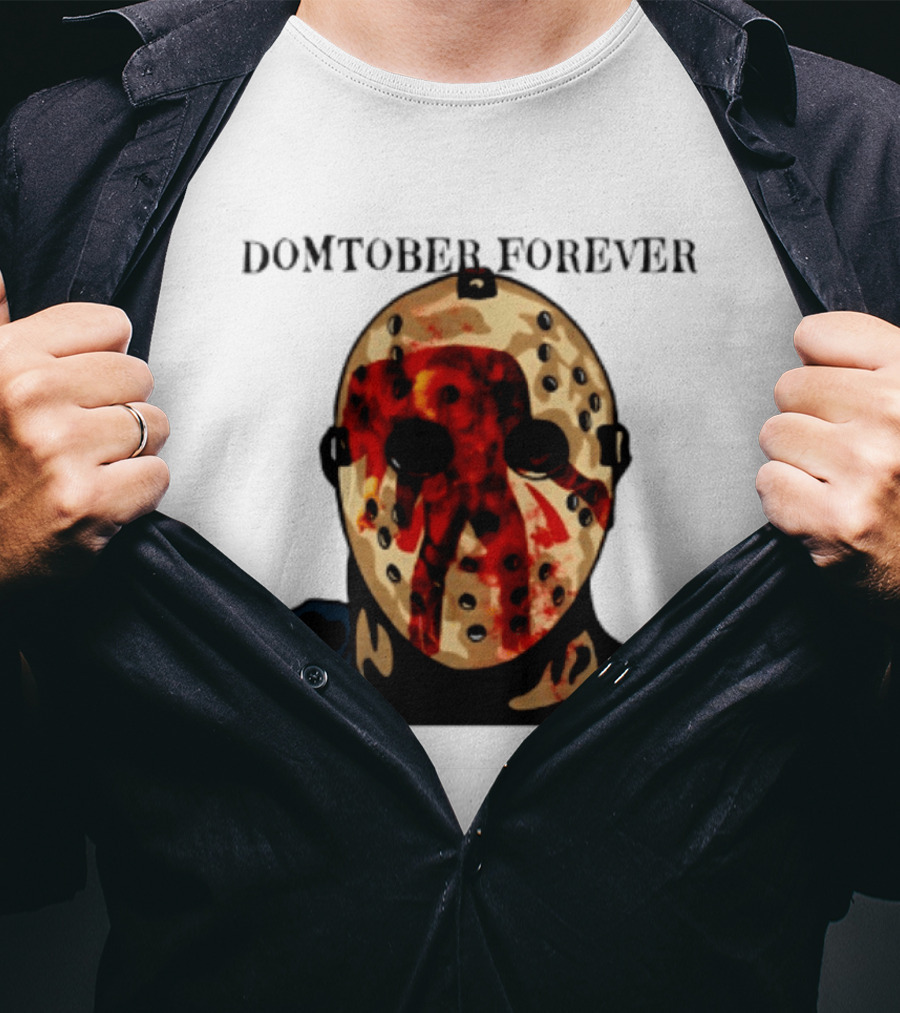 Domtober Forever Jason Voorhees Halloween Mask T-Shirt