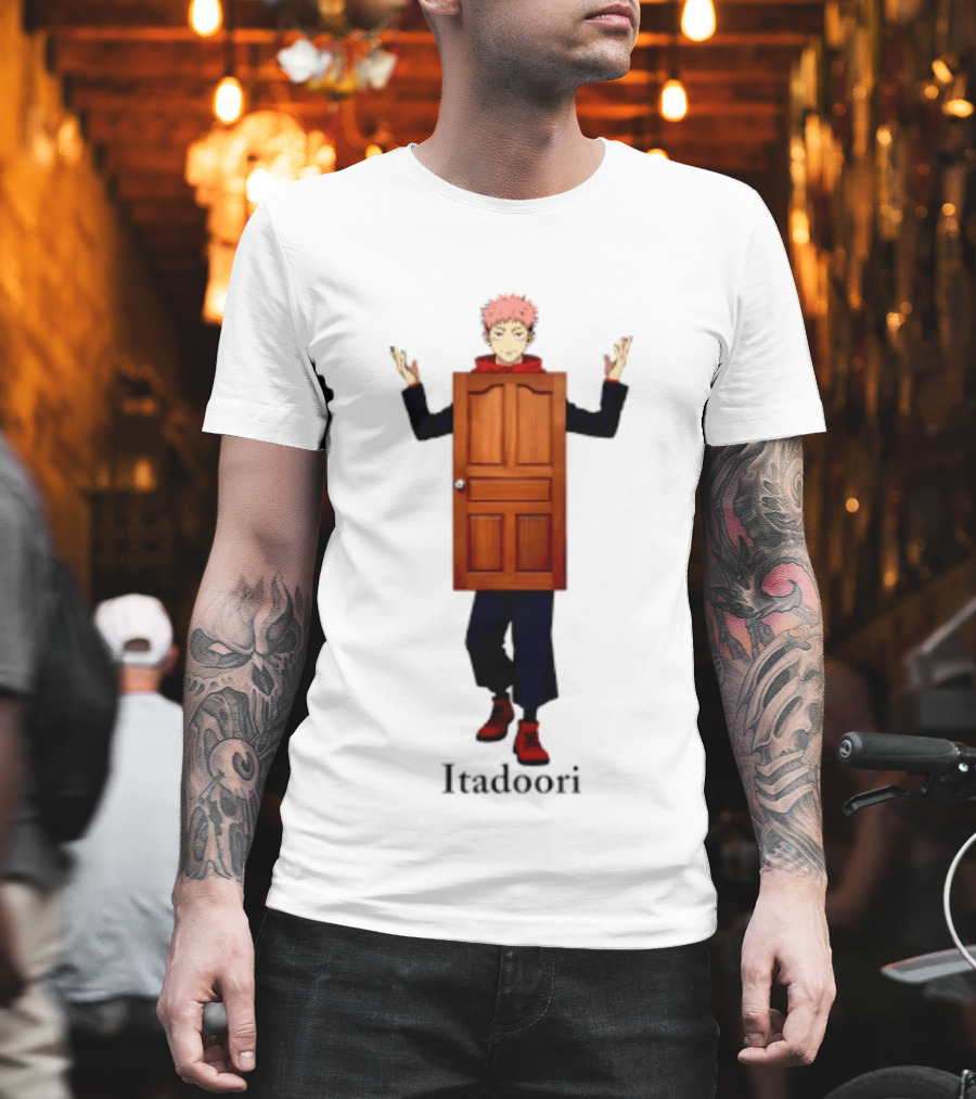 Yuji Itadori Door Jujutsu Kaisen Anime Itadoori T-Shirt