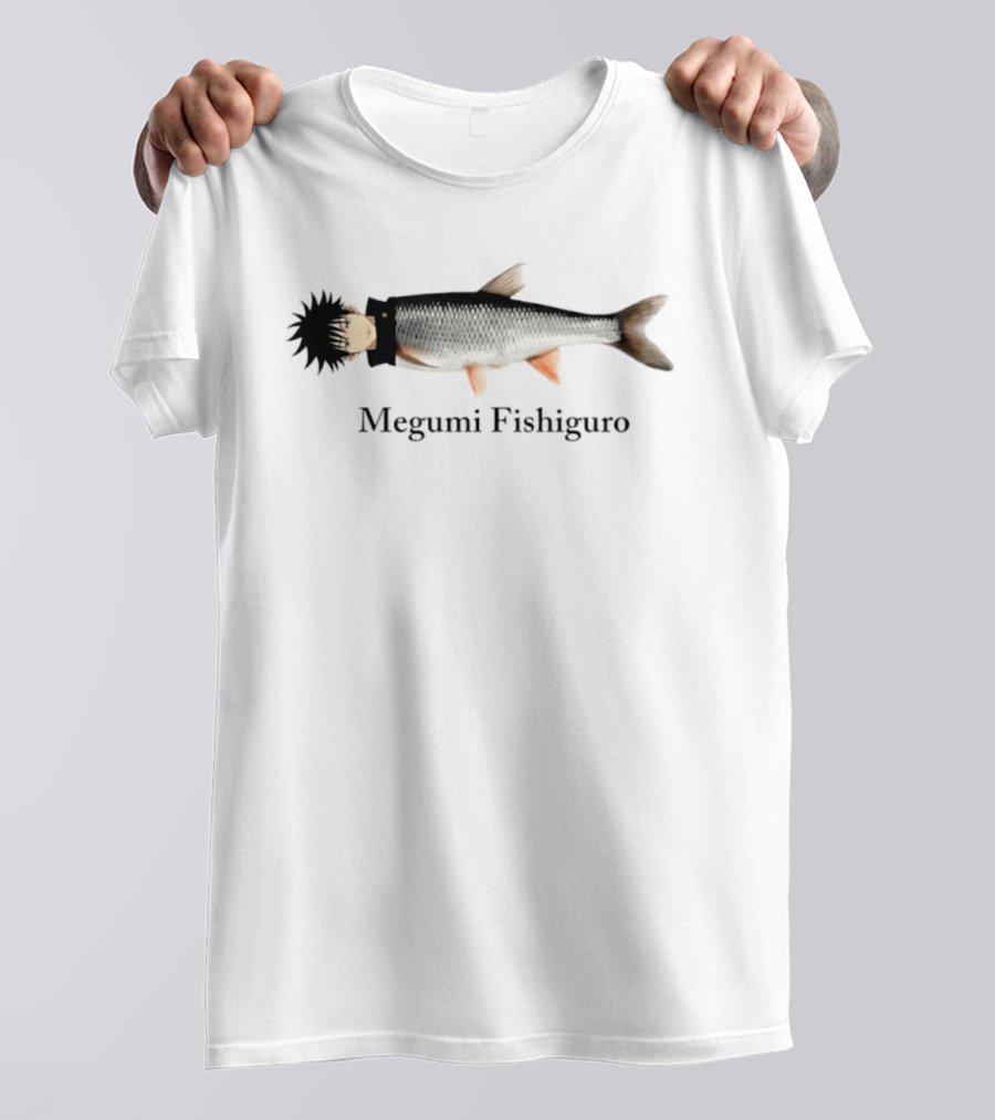 Megumi Fishiguro Jujutsu Kaisen Anime Fish Mashup T-Shirt