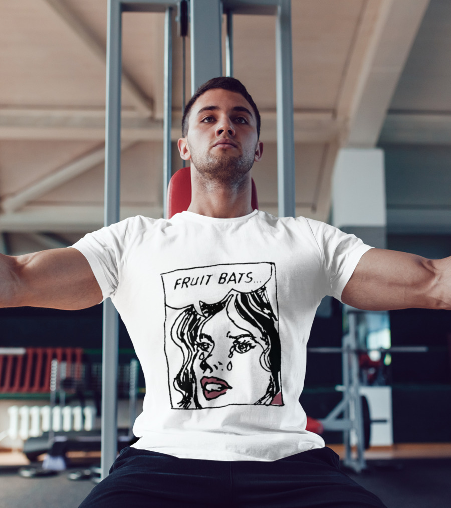 FRUIT BATS Pop Comic Indie Rock Crying Comic Style Woman T-Shirt