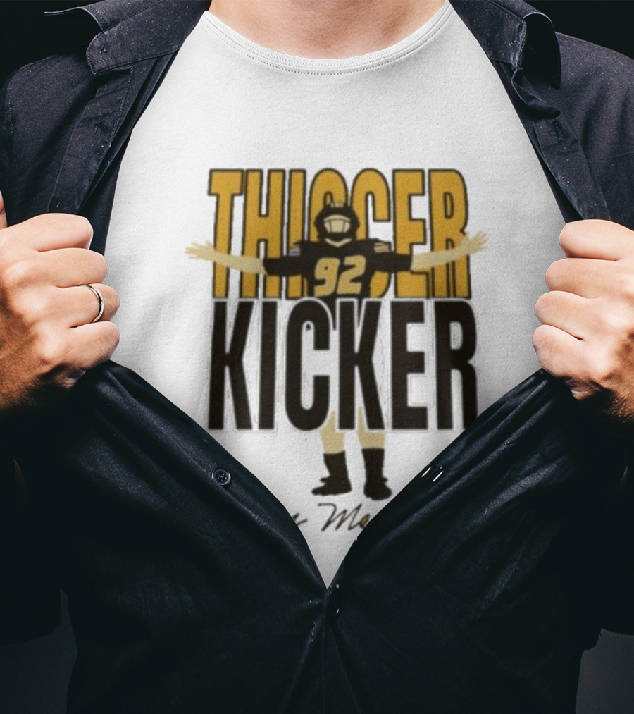 Harrison Mevis 92 Thiccer Kicker Football Player T-Shirt