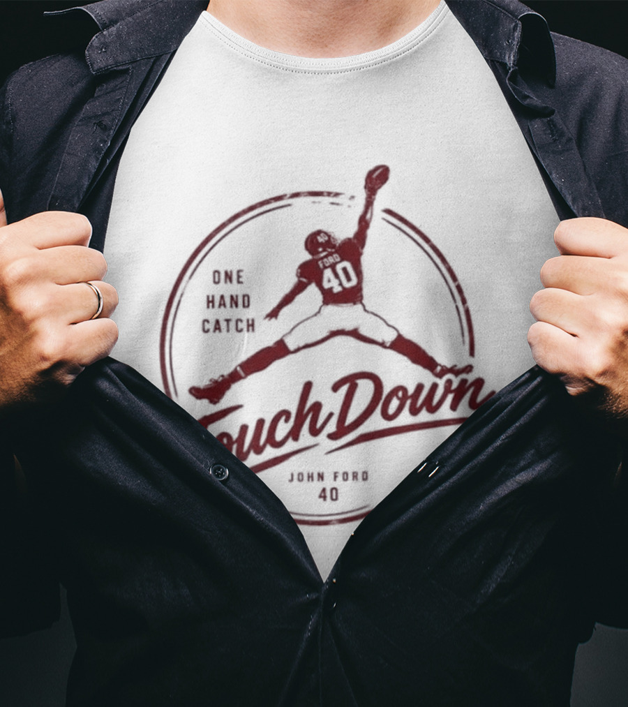 John Ford One Hand Catch Touchdown NCAA 2026 T-Shirt