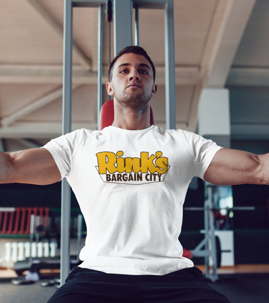 Rink's Bargain City Retro Department Store Branding T-Shirt