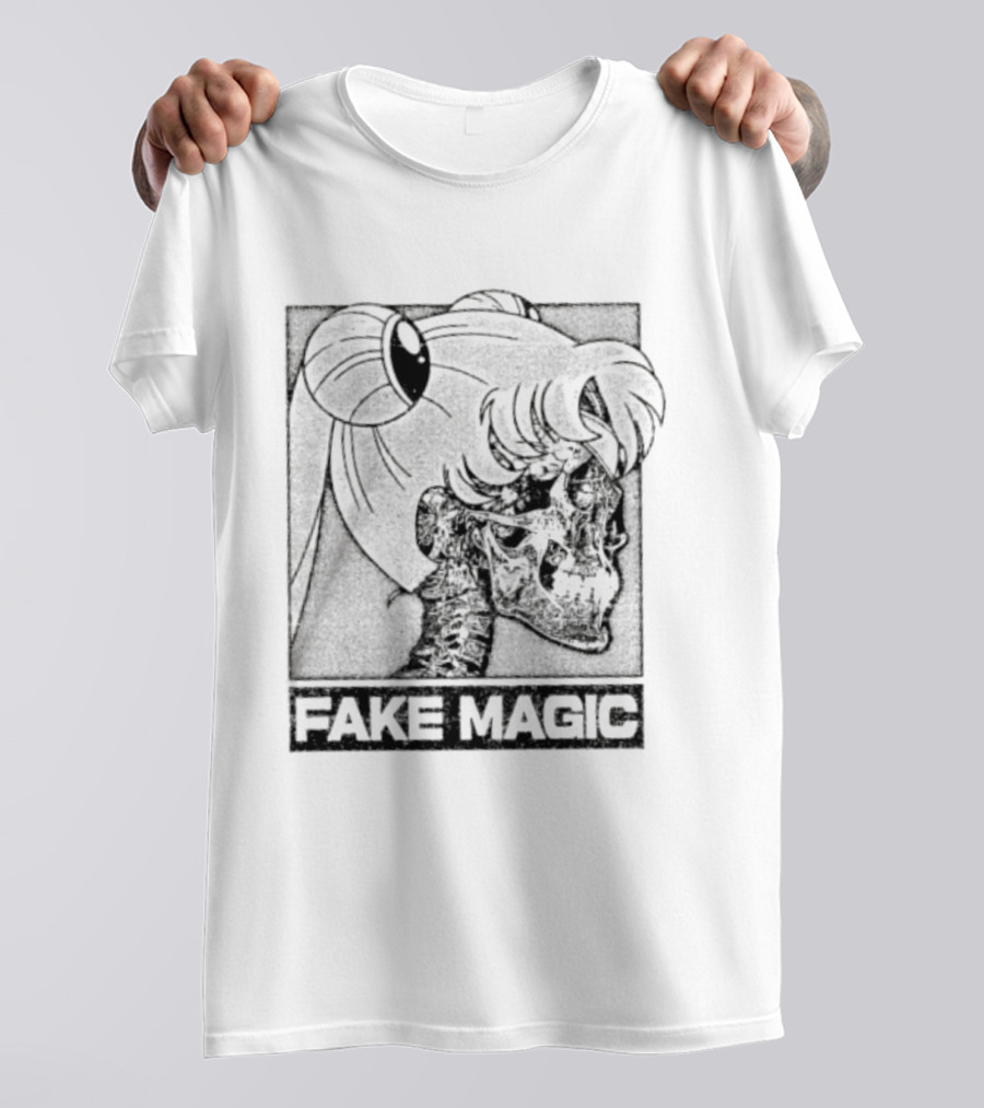FAKE MAGIC Skull Anime Goth Sailor Moon T-Shirt