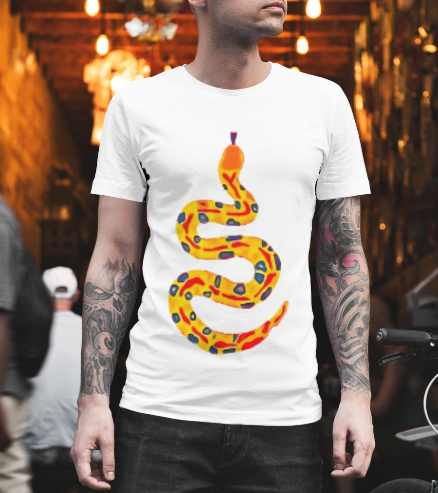 Snake What A Lovely Day To Be A Pain In The Ass Colorful Pattern Two Sided T-Shirt