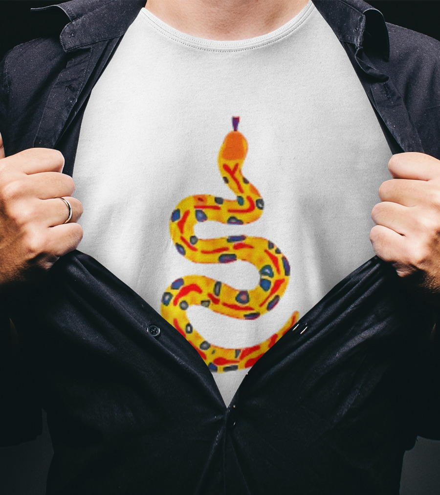 Snake What A Lovely Day To Be A Pain In The Ass Colorful Pattern Two Sided T-Shirt