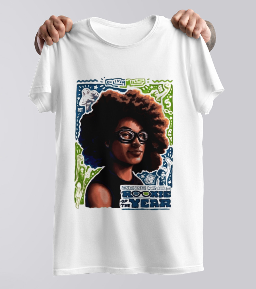 Olivia Miles Minnesota Lynx 2026 WNBA Rookie Of The Year Basketball Champion T-Shirt