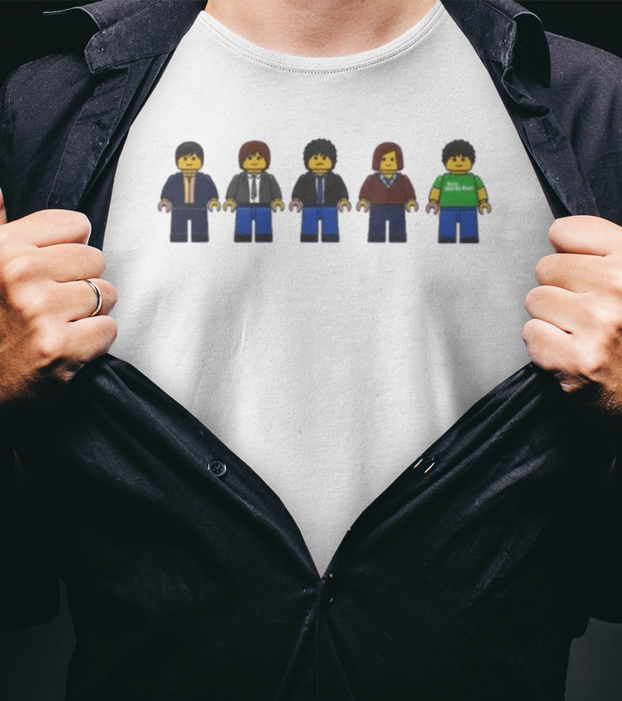 The Strokes World Tour Winter 2002 Band LEGO Minifigure Collection T-Shirt