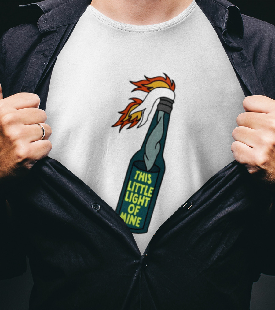 This Little Light Of Mine Molotov Cocktail Flame Bottle T-Shirt
