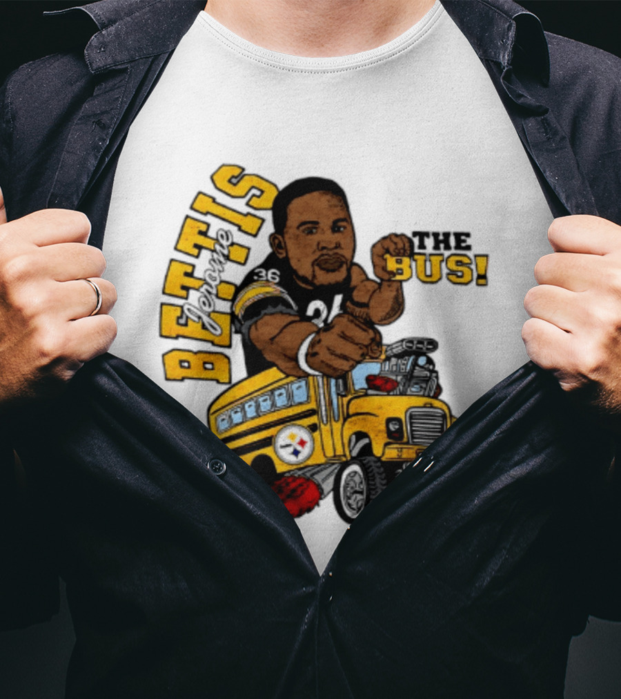 Pittsburgh Steelers Jerome Bettis The Bus Caricature Bettis The Bus T-Shirt