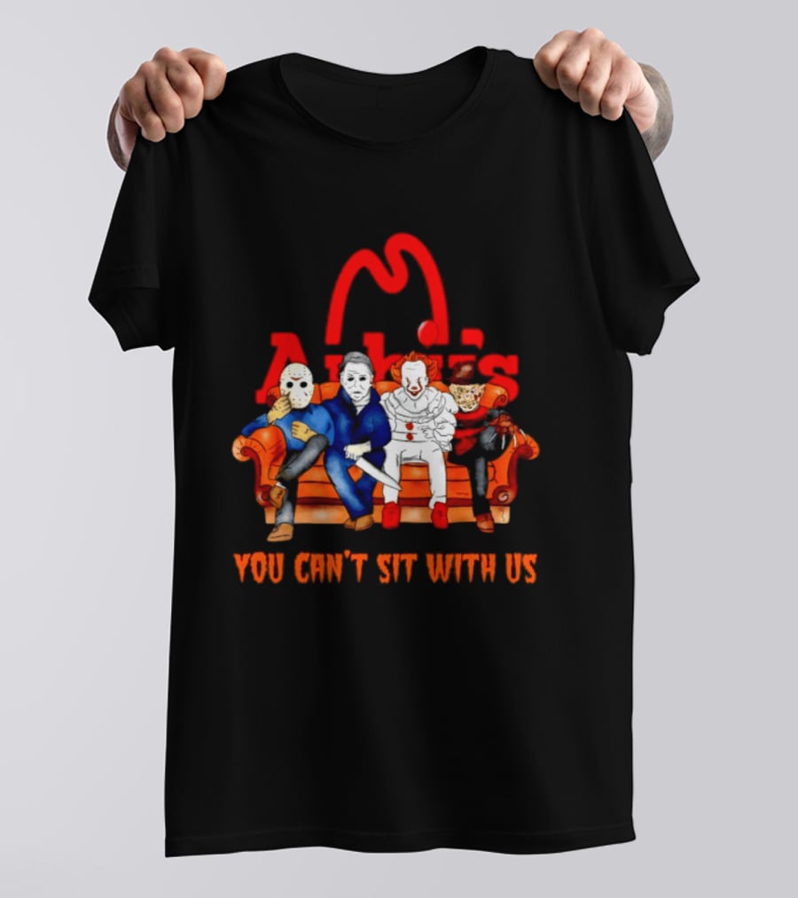 Arby's Horror Movie Friends Halloween 2026 You Can't Sit With Us T-Shirt
