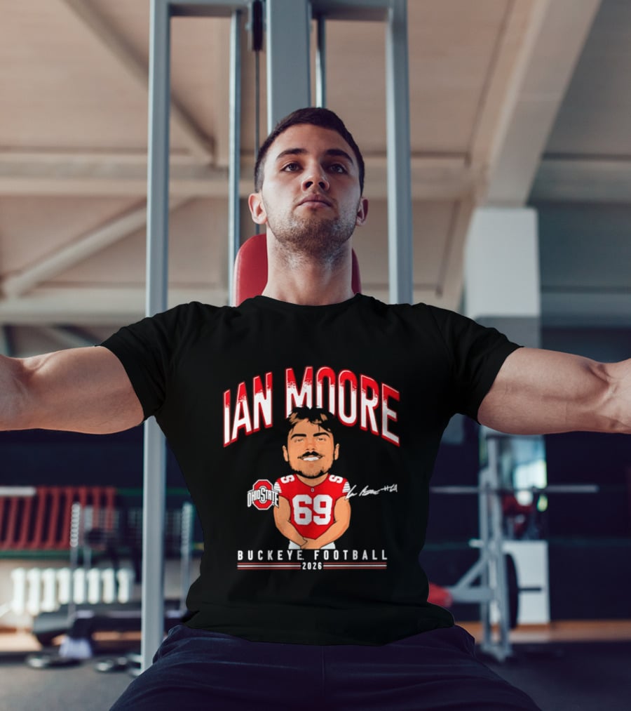 Ian Moore Ohio State Buckeyes Football 2024 Caricature 69 T-Shirt