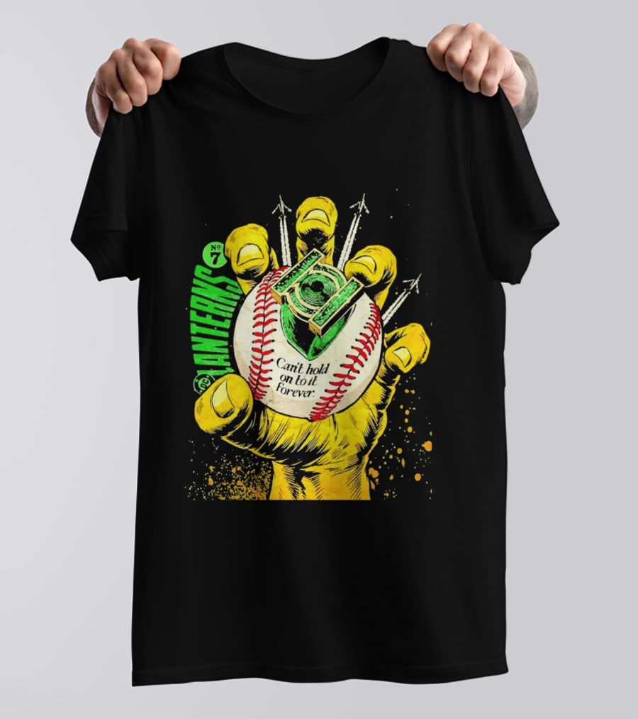 DC Comics Lanterns No 7 Can't Hold On To It Forever Baseball Glove T-Shirt