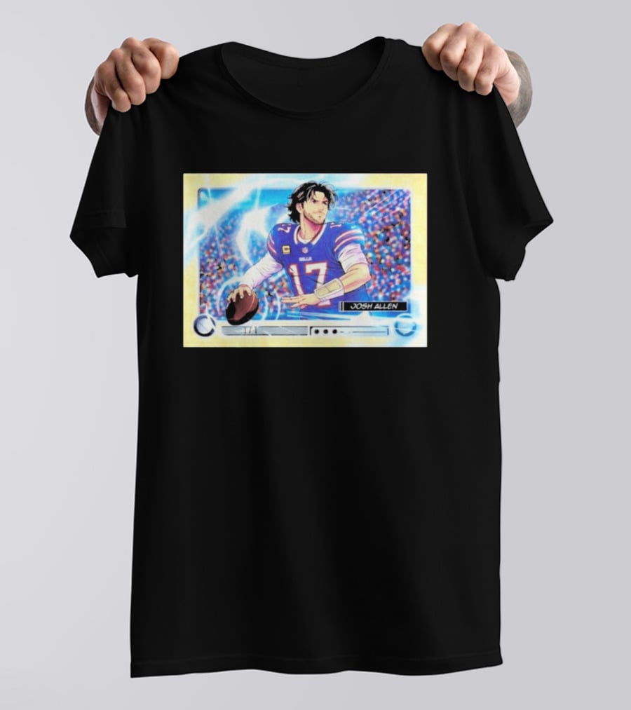 Josh Allen 1 Of 1 Anime Superfractor 2026 Bowman Football Card T-Shirt