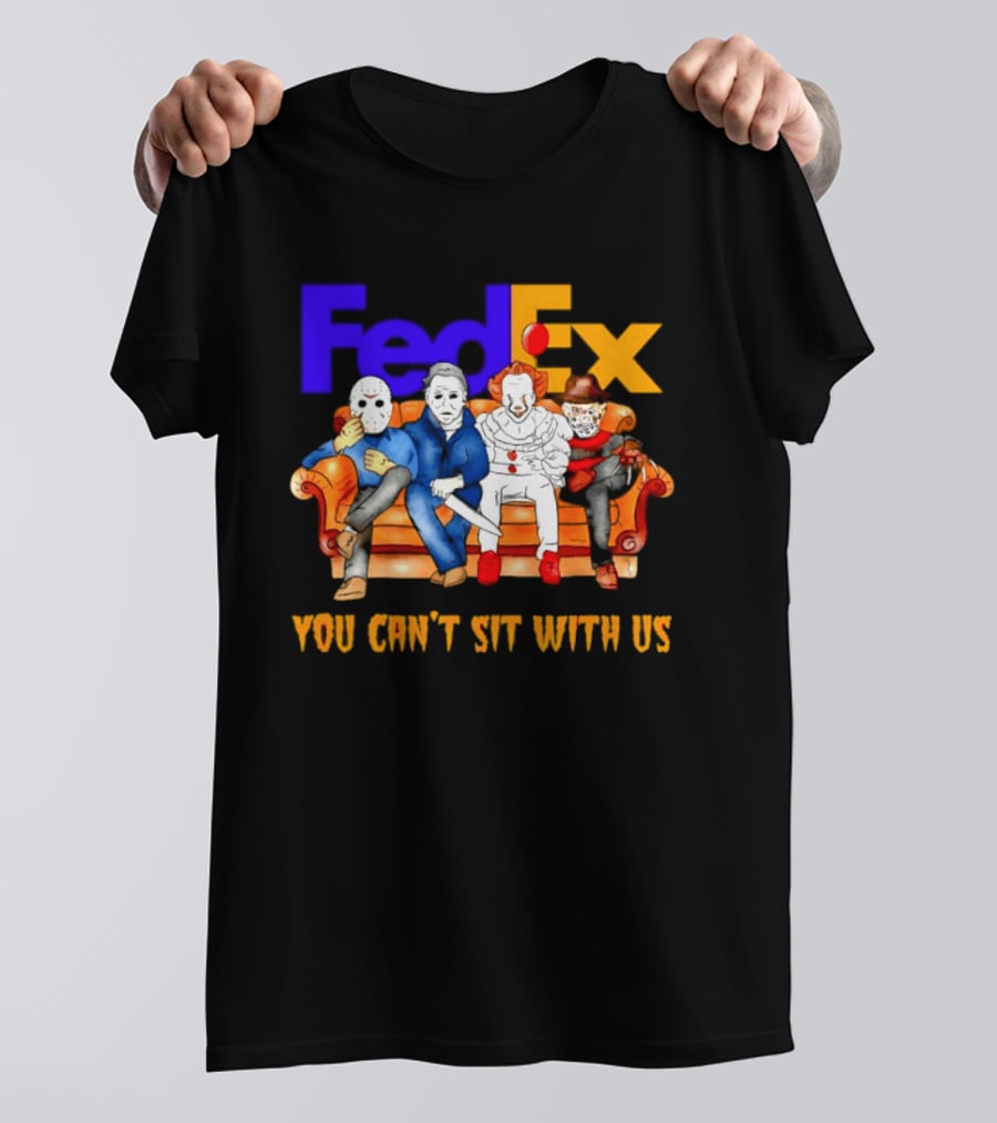 FedEx Horror Friends Halloween 2026 You Can't Sit With Us T-Shirt