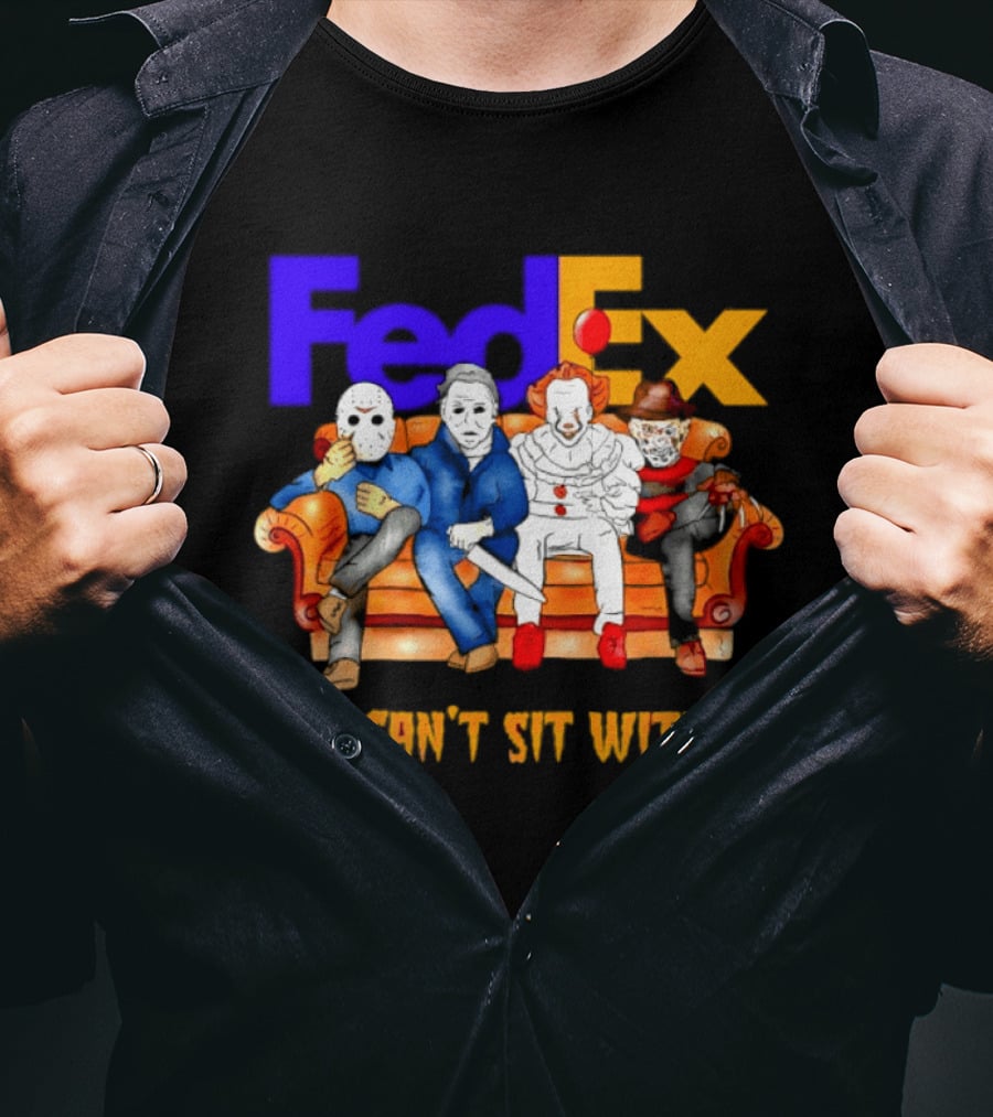 FedEx Horror Friends Halloween 2026 You Can't Sit With Us T-Shirt