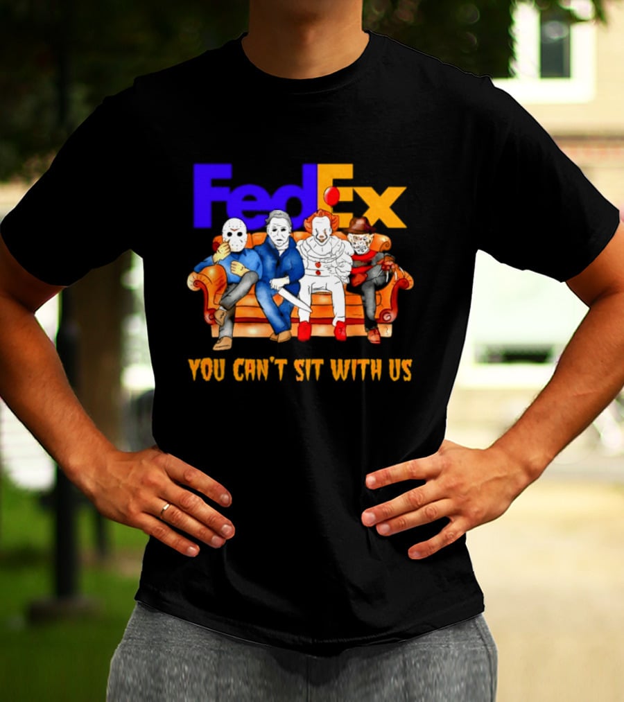 FedEx Horror Friends Halloween 2026 You Can't Sit With Us T-Shirt