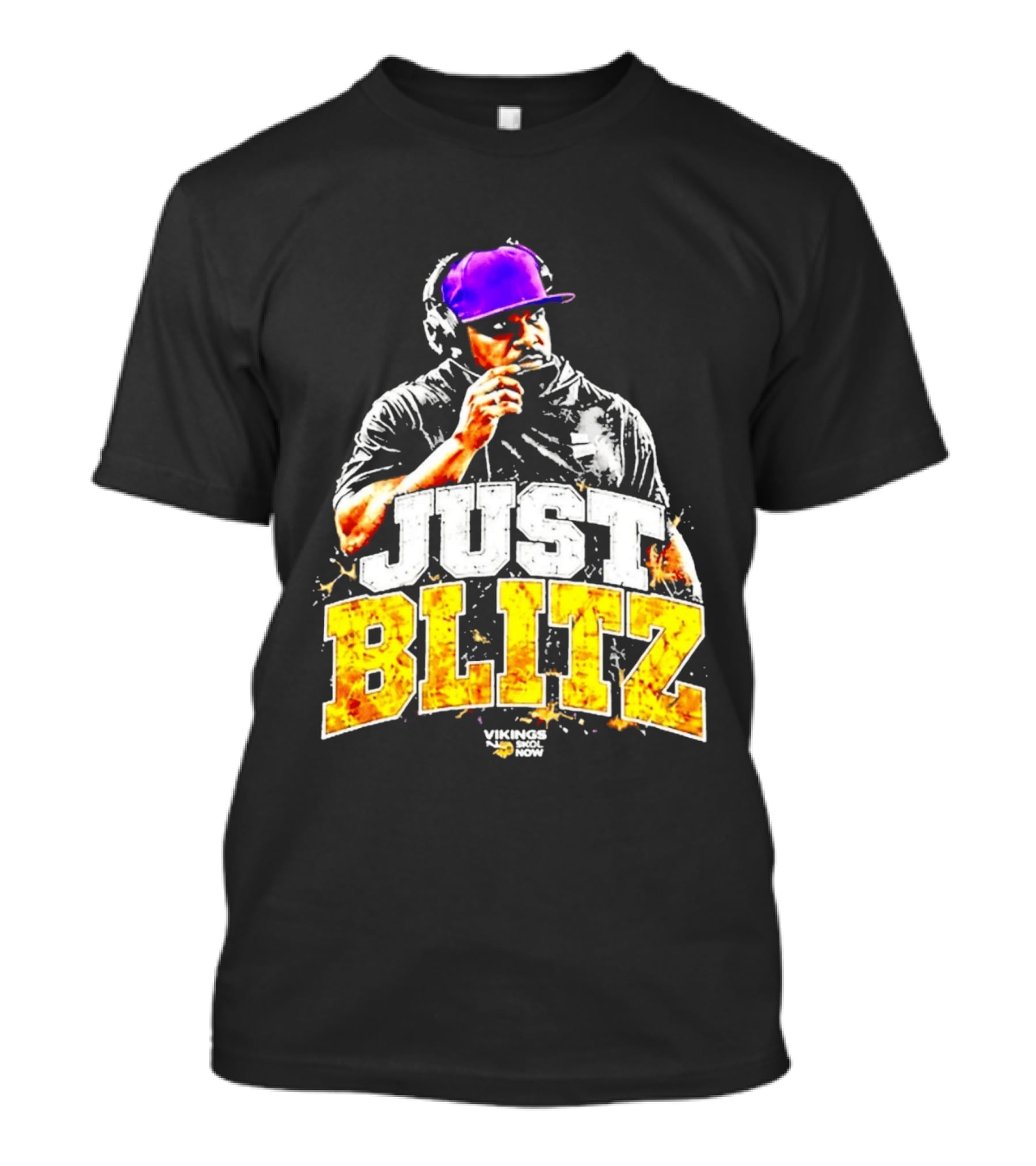Just Blitz Football Coach Vikings Skol Now T-Shirt