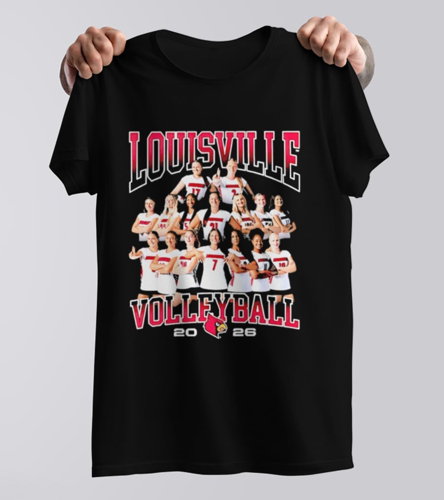 Louisville Volleyball 2026 NCAA Women's Team Cardinals T-Shirt