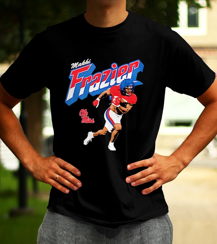 Makhi Frazier Ole Miss Rebels Football Player NCAA T-Shirt