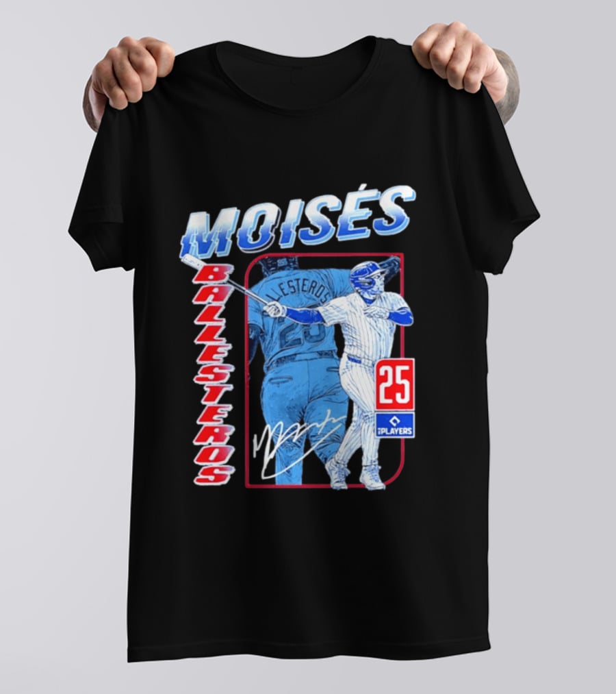 Moisés Ballesteros 25 Chicago Player Baseball T-Shirt