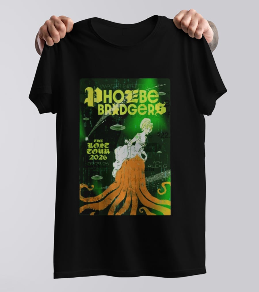 Phoebe Bridgers The Lost Tour 2026 Washington DC 09/29/26 With Alex G T-Shirt