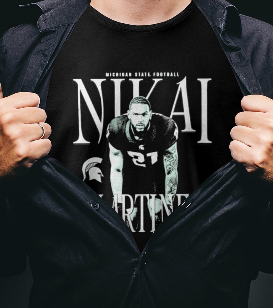 Michigan State Spartans Football Nikai Martinez T-Shirt