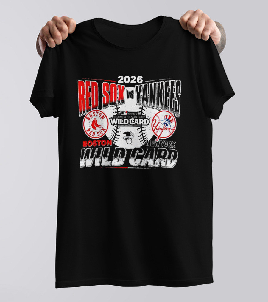 2026 Boston Red Sox Vs New York Yankees Wild Card Matchup T-Shirt