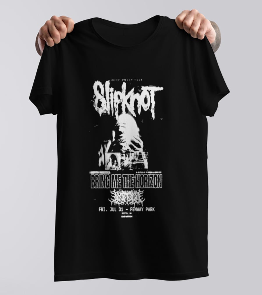Slipknot Knotfest Roadshow North America Bring Me The Horizon Fri Jul 31 Fenway Park T-Shirt