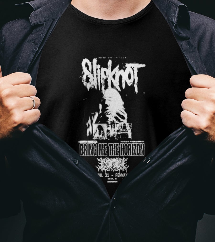 Slipknot Knotfest Roadshow North America Bring Me The Horizon Fri Jul 31 Fenway Park T-Shirt