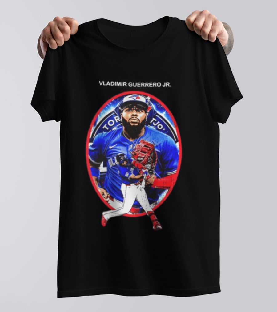 Vladimir Guerrero Jr Toronto Blue Jays Baseball Two Sided T-Shirt