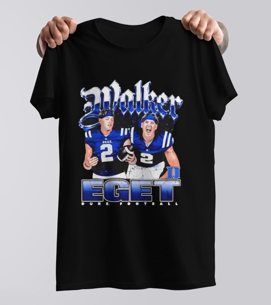 Walker Eget Duke Blue Devils Football 90s T-Shirt