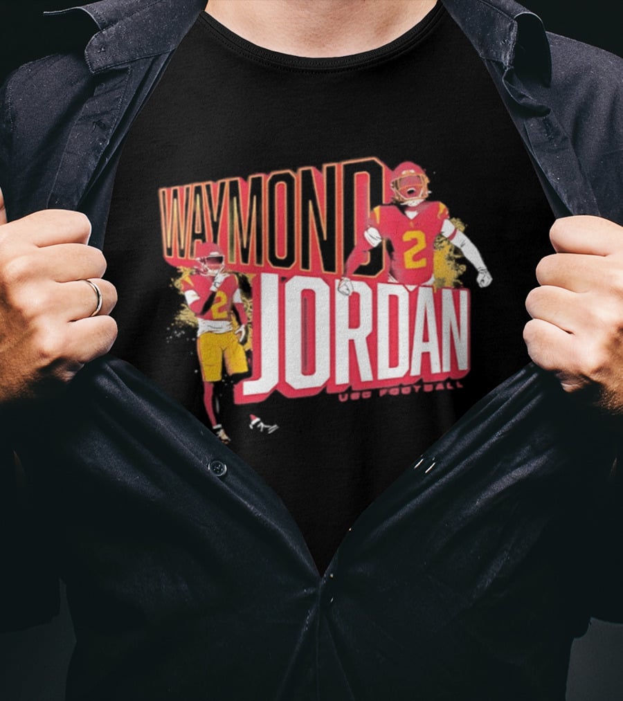 Waymond Jordan USC Trojans NCAA Football Number 2 T-Shirt
