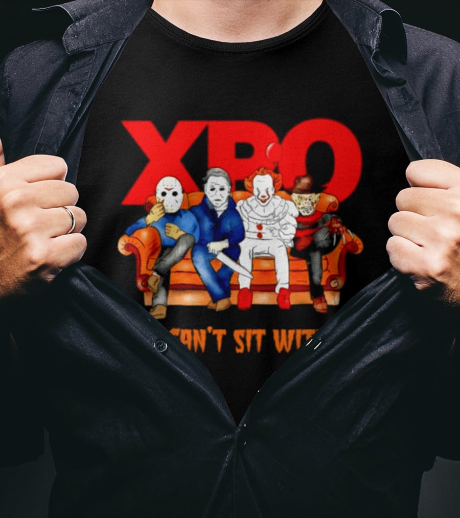 XPO Horror Movie Friends Halloween 2026 You Can't Sit With Us T-Shirt