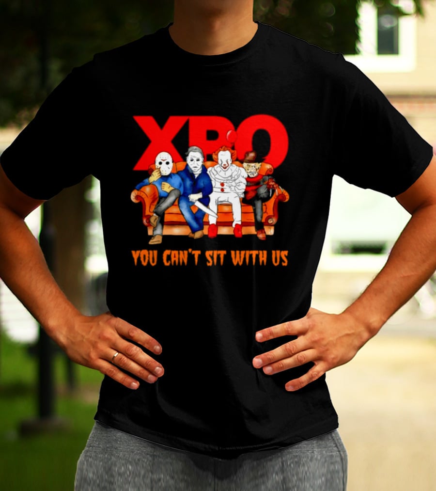 XPO Horror Movie Friends Halloween 2026 You Can't Sit With Us T-Shirt