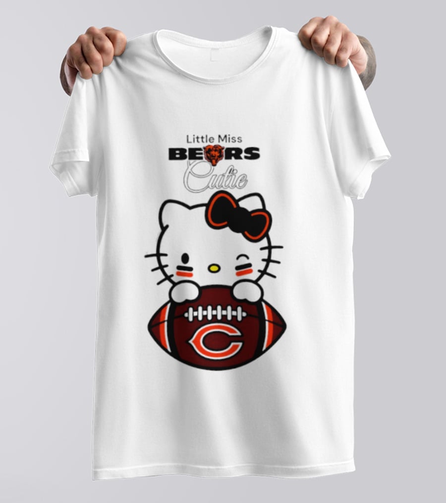 Chicago Bears 2026 Hello Kitty Little Miss Bears Cutie Football Edition T-Shirt